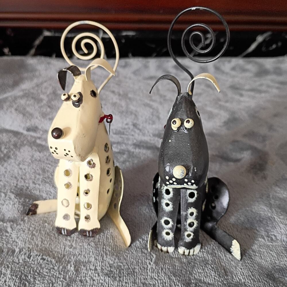 Metal Dogs Pictures Holder